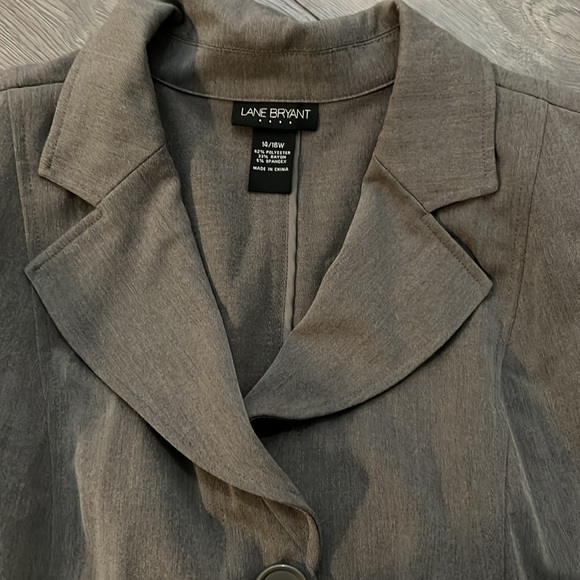 Lane Bryant brown Two-Piece Career Blazer and skirt Suit Women's 14/16 - Picture 4 of 6